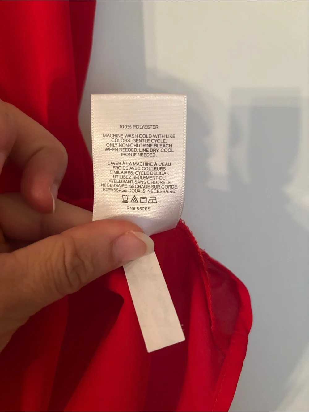 Express Portofino Sleeveless Red Button-Front Blouse
